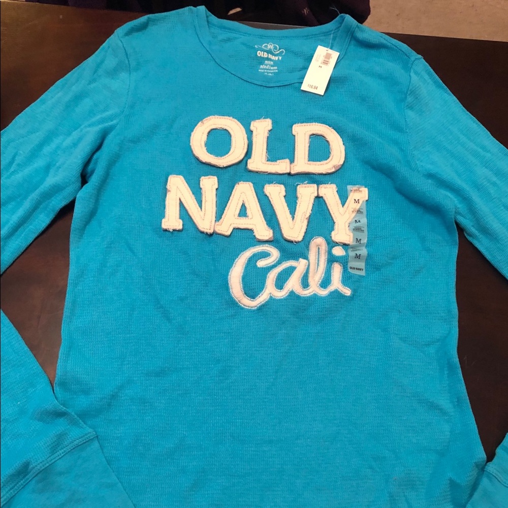 NWT Girls Old Navy Long Sleeve Top Sz Medium  8/10